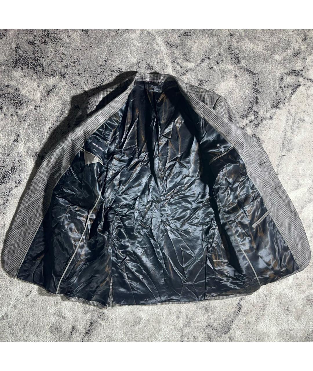 GIORGIO ARMANI Серый шерстяной пиджак, фото 5