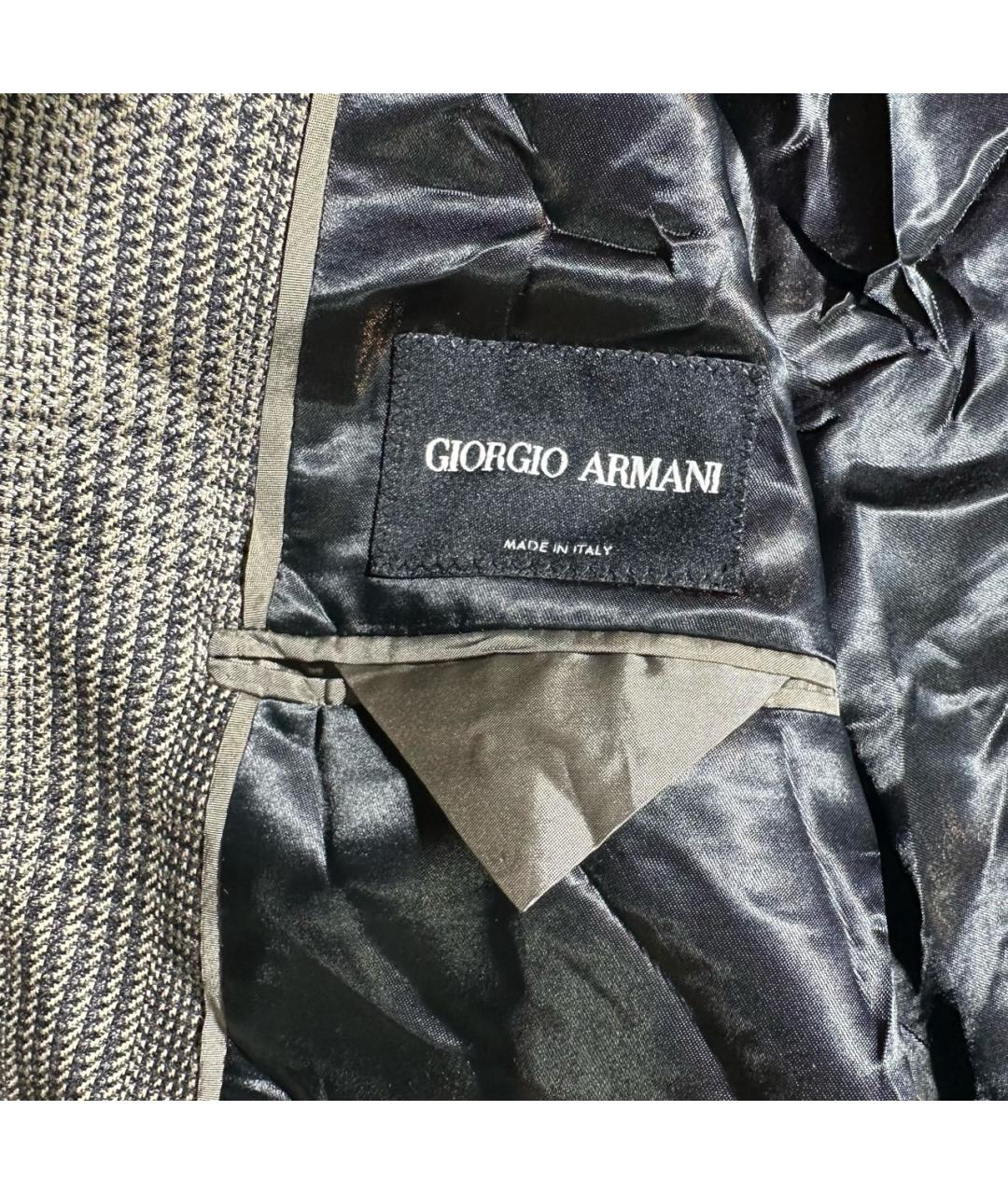 GIORGIO ARMANI Серый шерстяной пиджак, фото 6