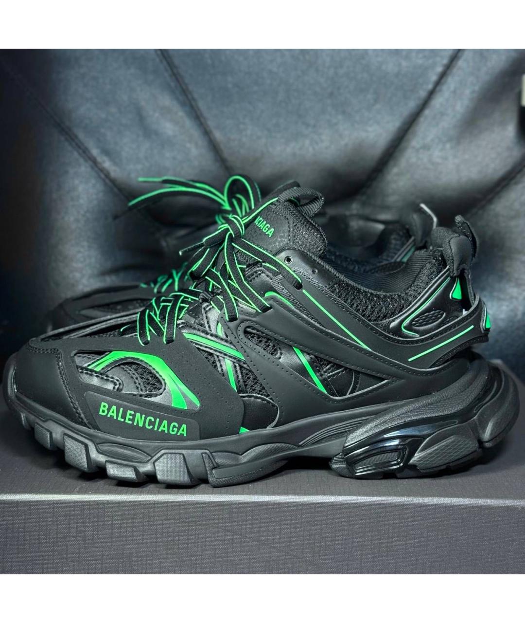 BALENCIAGA Черные текстильные кроссовки, фото 8