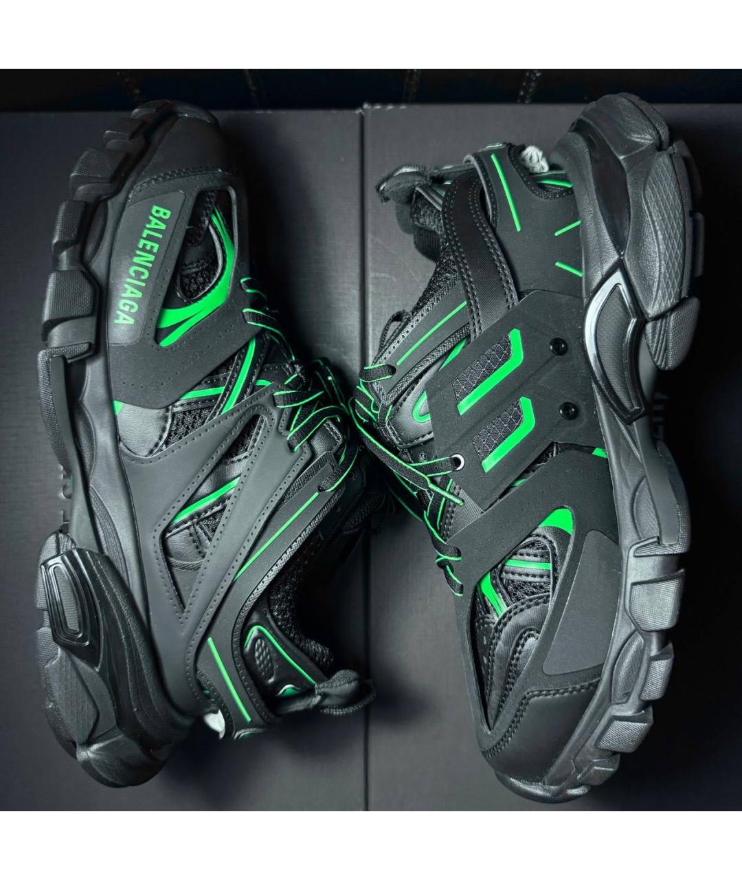 BALENCIAGA Черные текстильные кроссовки, фото 3