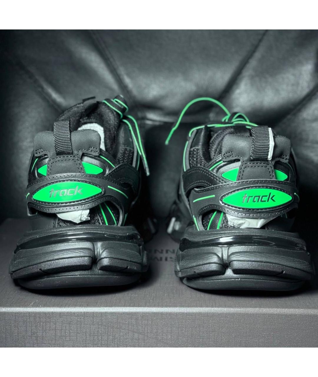 BALENCIAGA Черные текстильные низкие кроссовки / кеды, фото 2