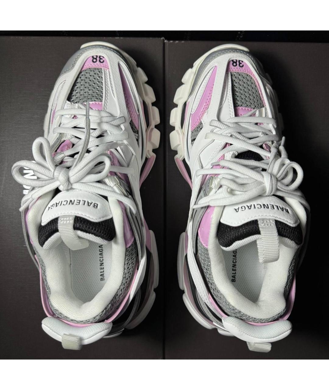 BALENCIAGA Белые текстильные кроссовки, фото 4