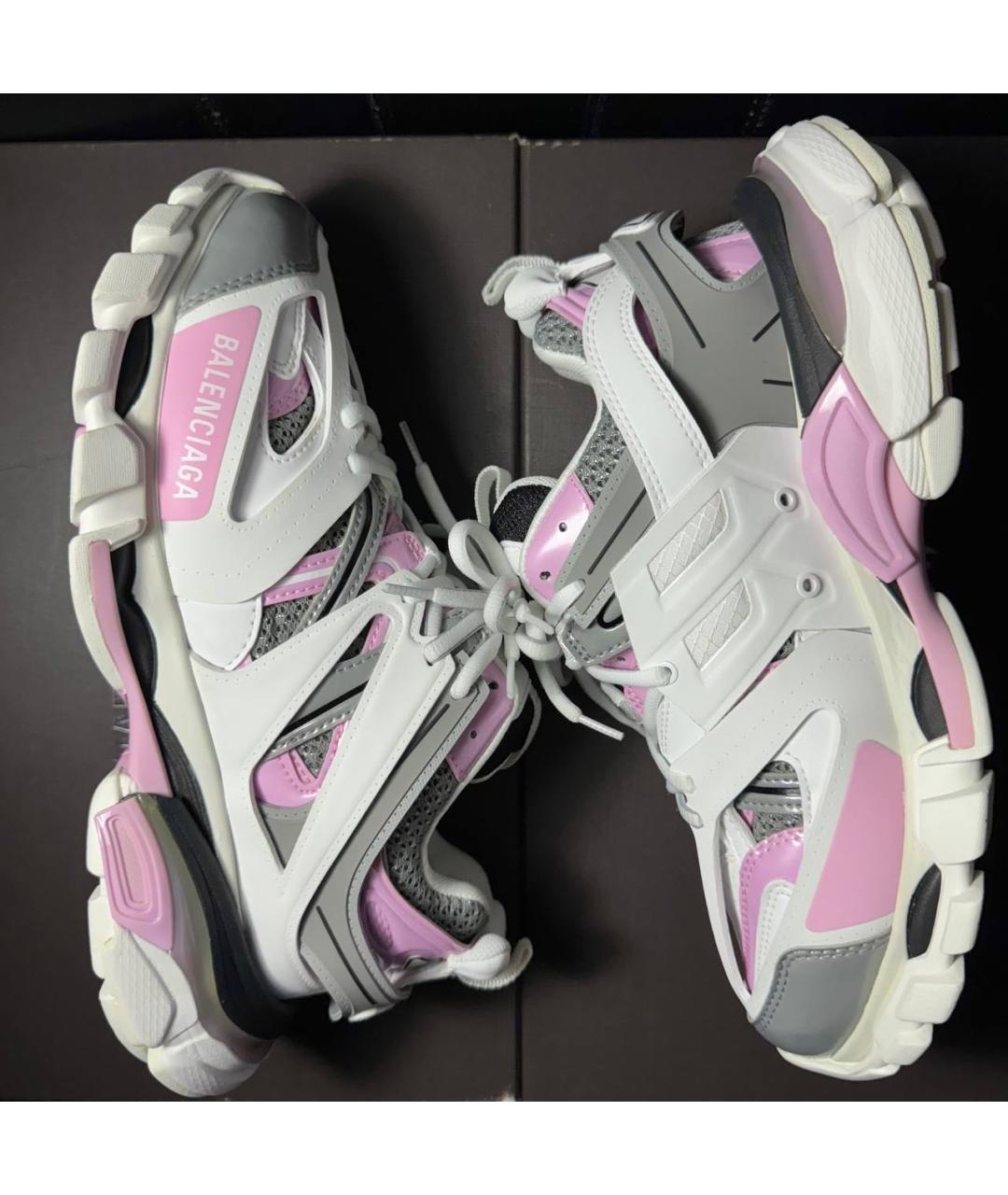 BALENCIAGA Белые текстильные кроссовки, фото 3