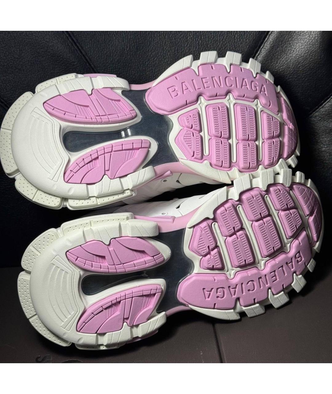 BALENCIAGA Белые текстильные низкие кроссовки / кеды, фото 7