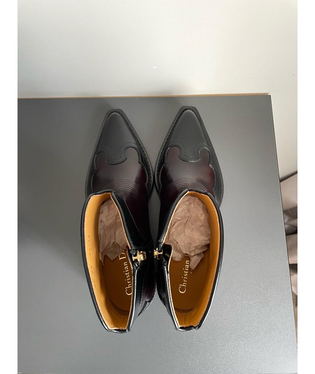 CHRISTIAN DIOR Кожаные полусапоги, фото 3