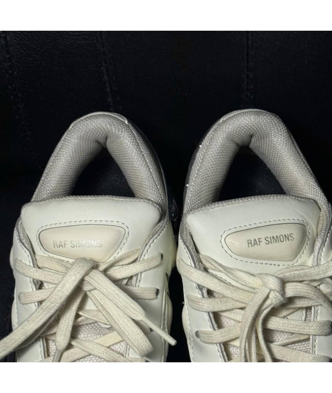 ADIDAS X RAF SIMONS Белые текстильные низкие кроссовки / кеды, фото 8