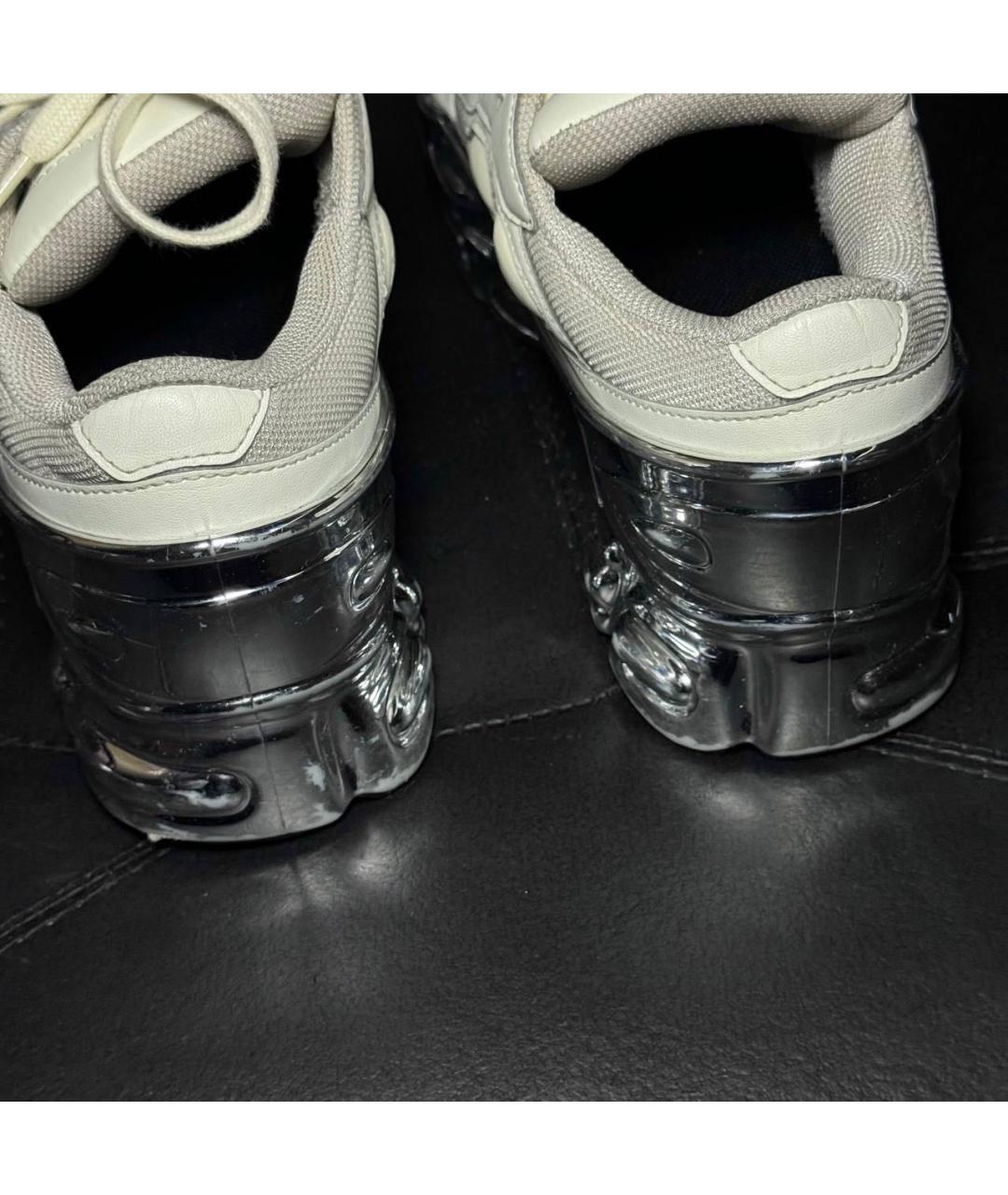 ADIDAS X RAF SIMONS Белые текстильные низкие кроссовки / кеды, фото 2