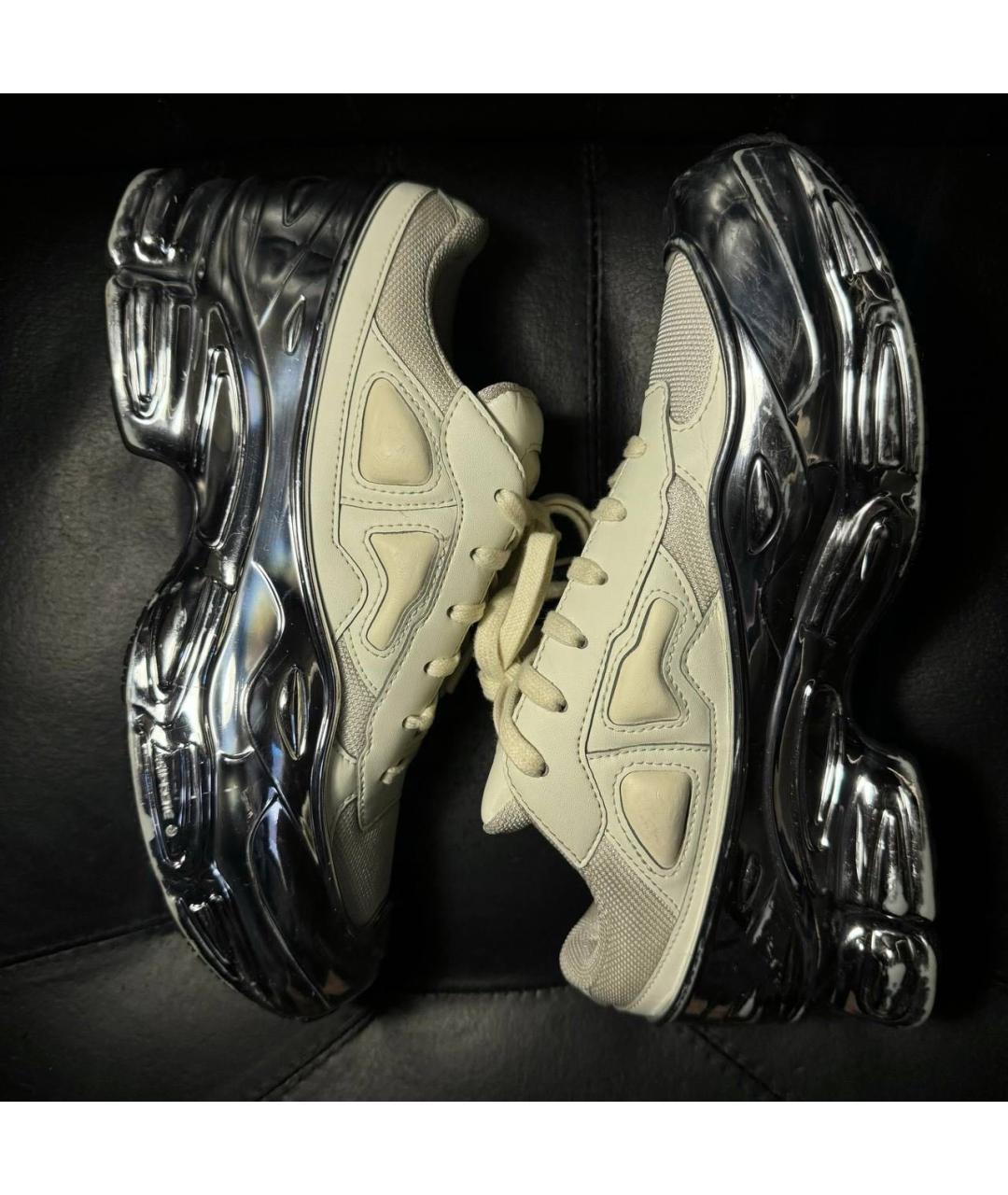 ADIDAS X RAF SIMONS Бежевые текстильные кроссовки, фото 4