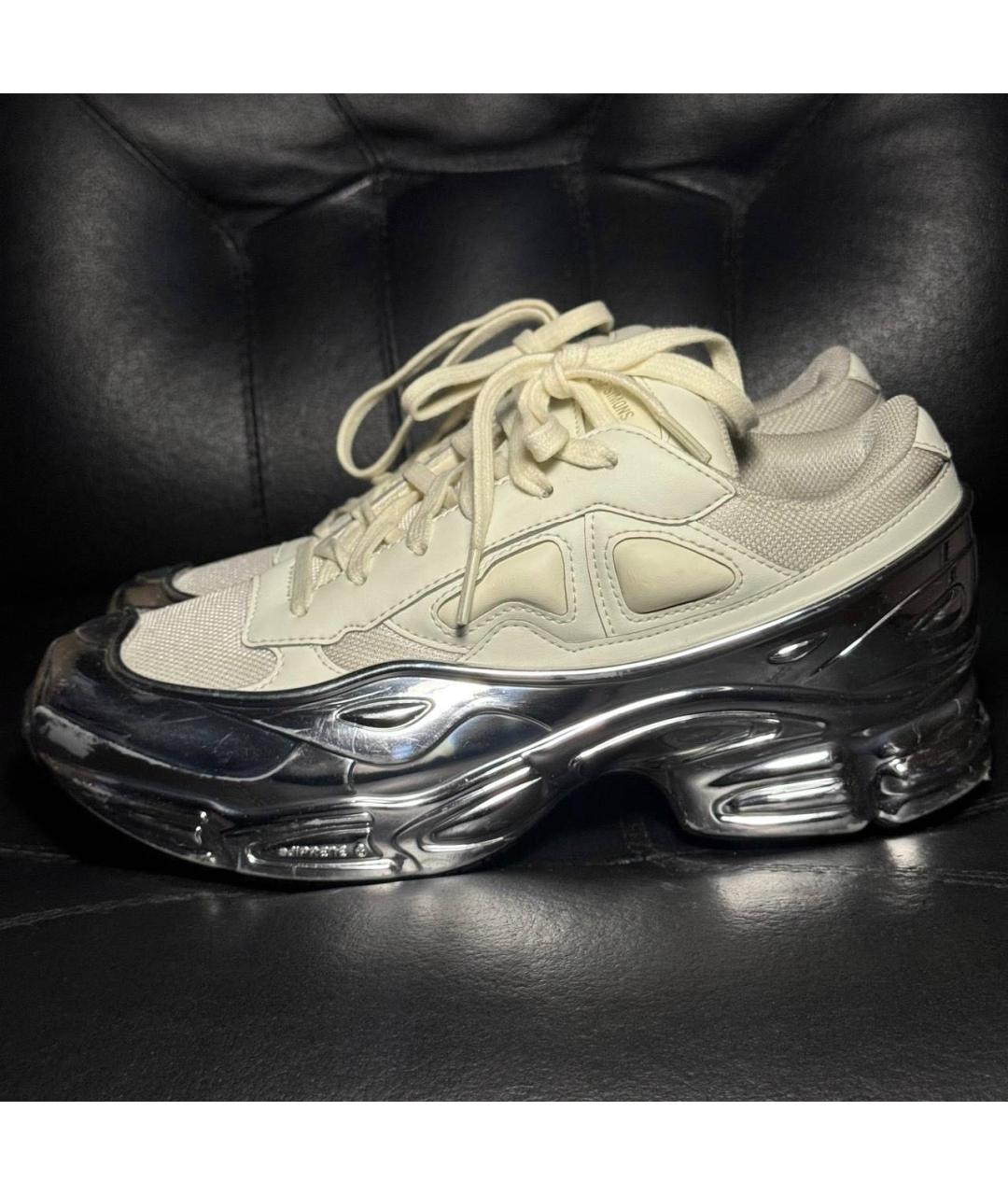 ADIDAS X RAF SIMONS Бежевые текстильные кроссовки, фото 3