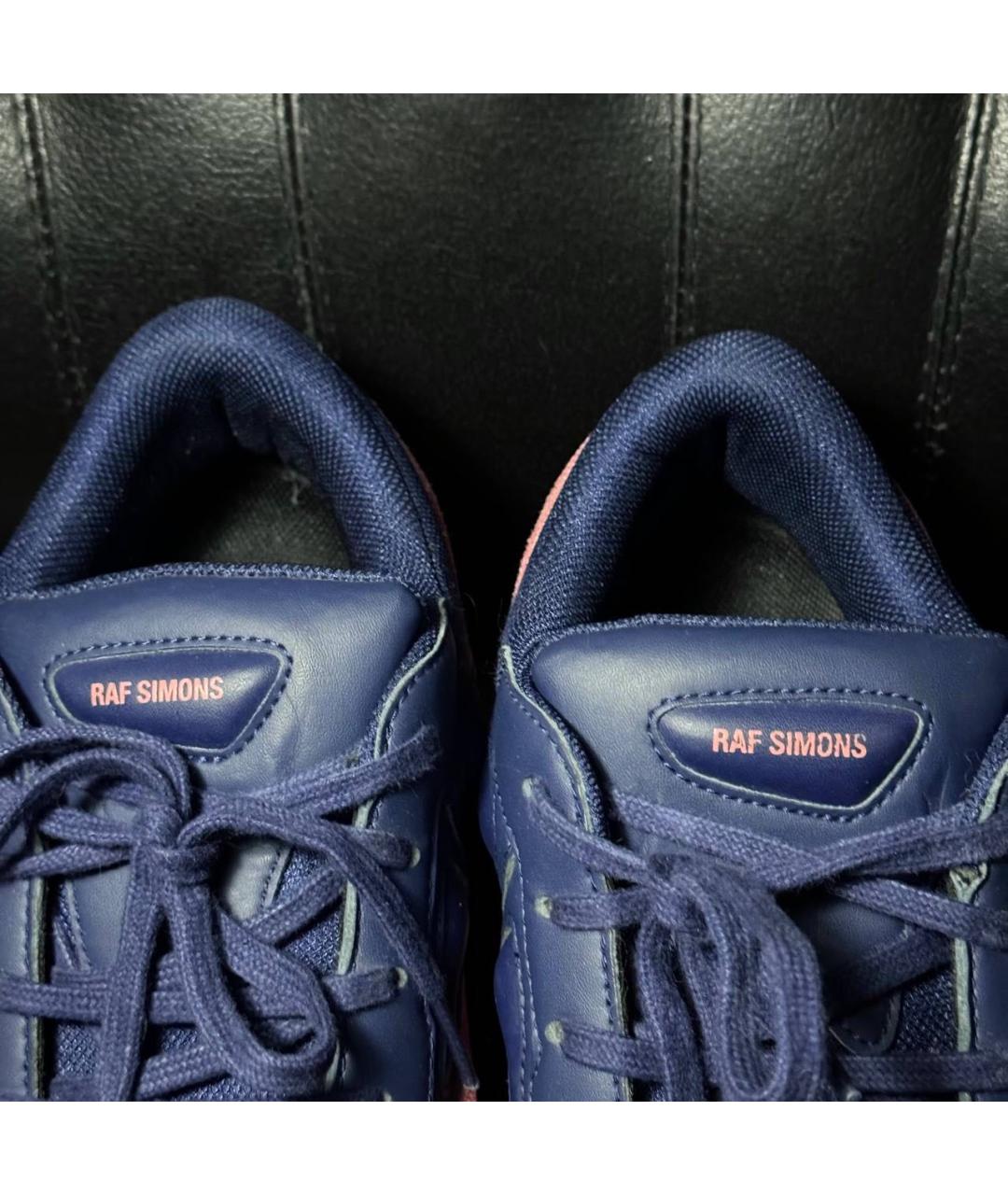 ADIDAS X RAF SIMONS Коралловые текстильные низкие кроссовки / кеды, фото 8