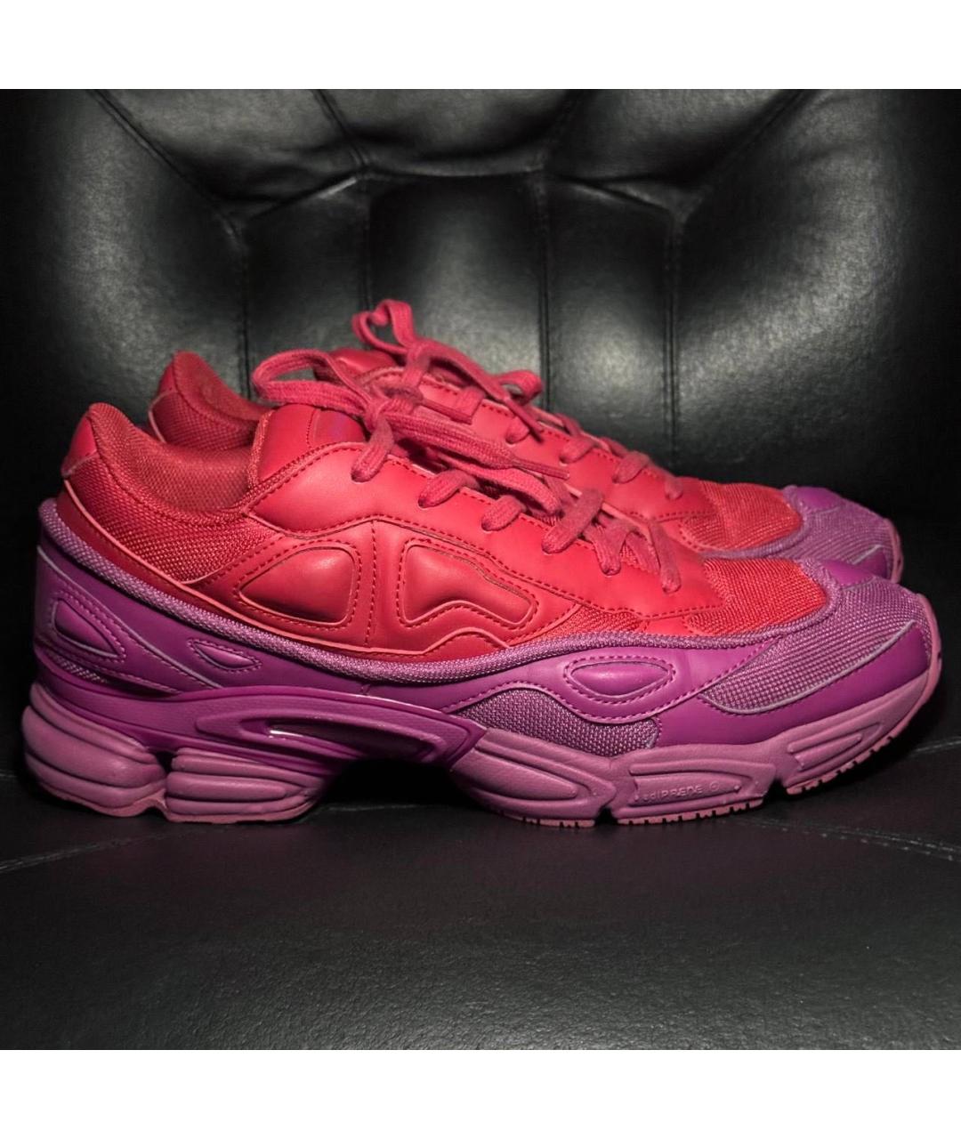 ADIDAS X RAF SIMONS Красные текстильные низкие кроссовки / кеды, фото 9