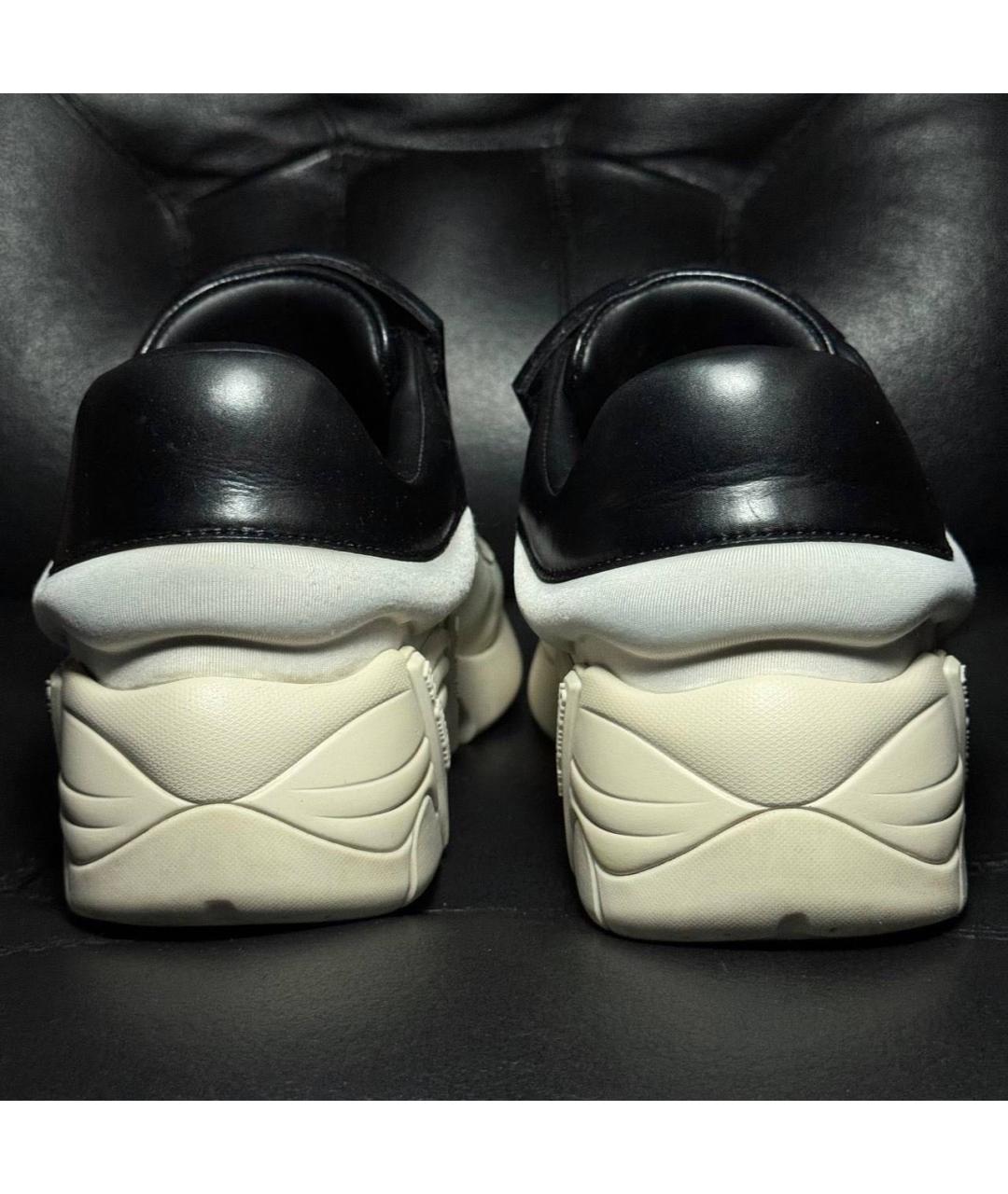 RAF SIMONS Белые текстильные низкие кроссовки / кеды, фото 2