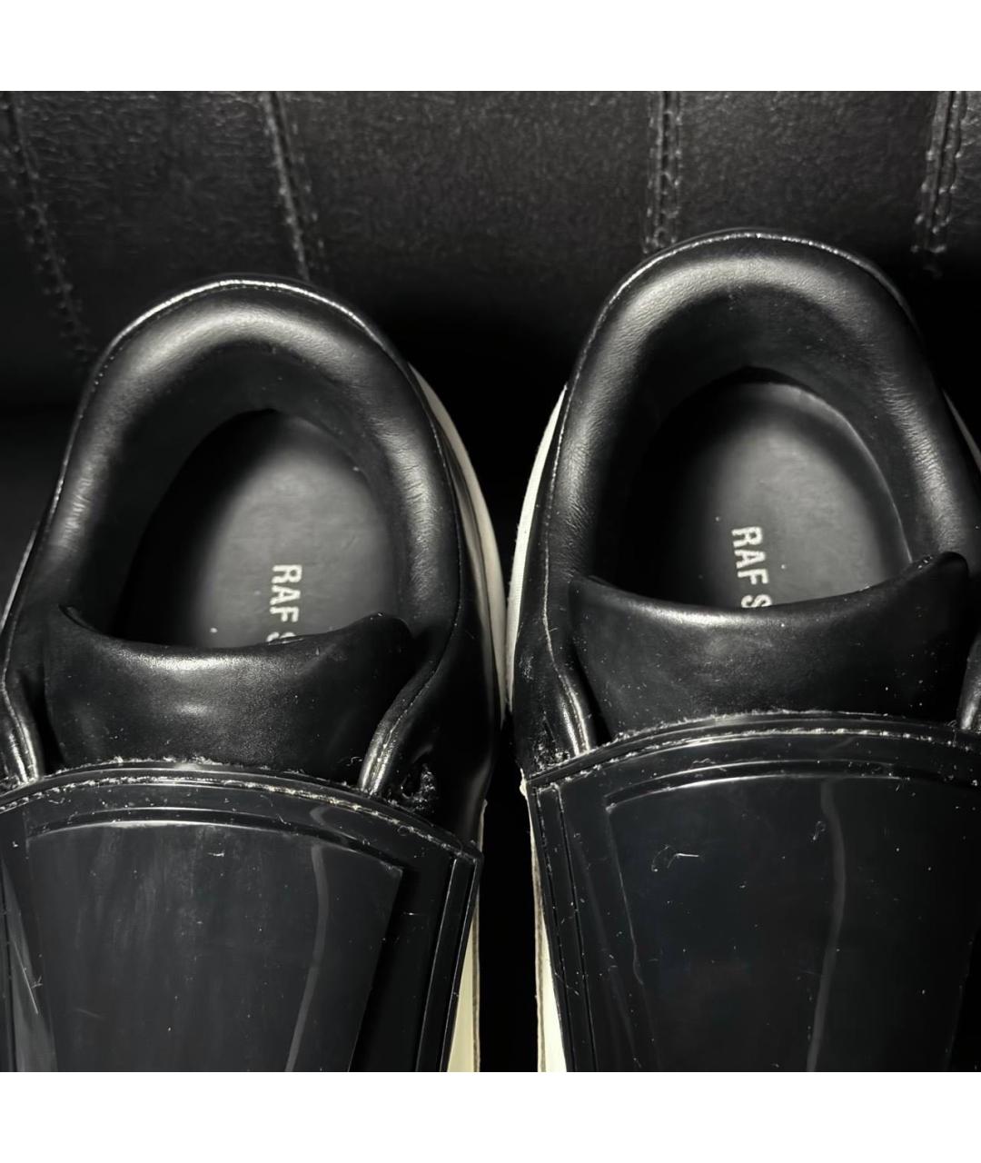 RAF SIMONS Белые текстильные низкие кроссовки / кеды, фото 7