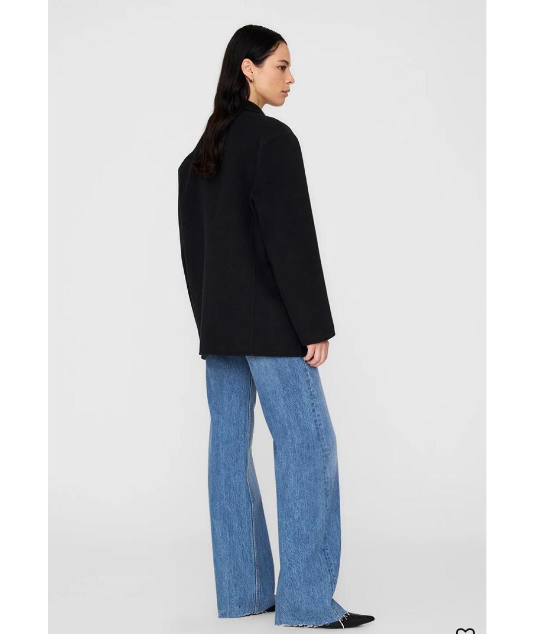 ANINE BING Черный шерстяной жакет/пиджак, фото 7