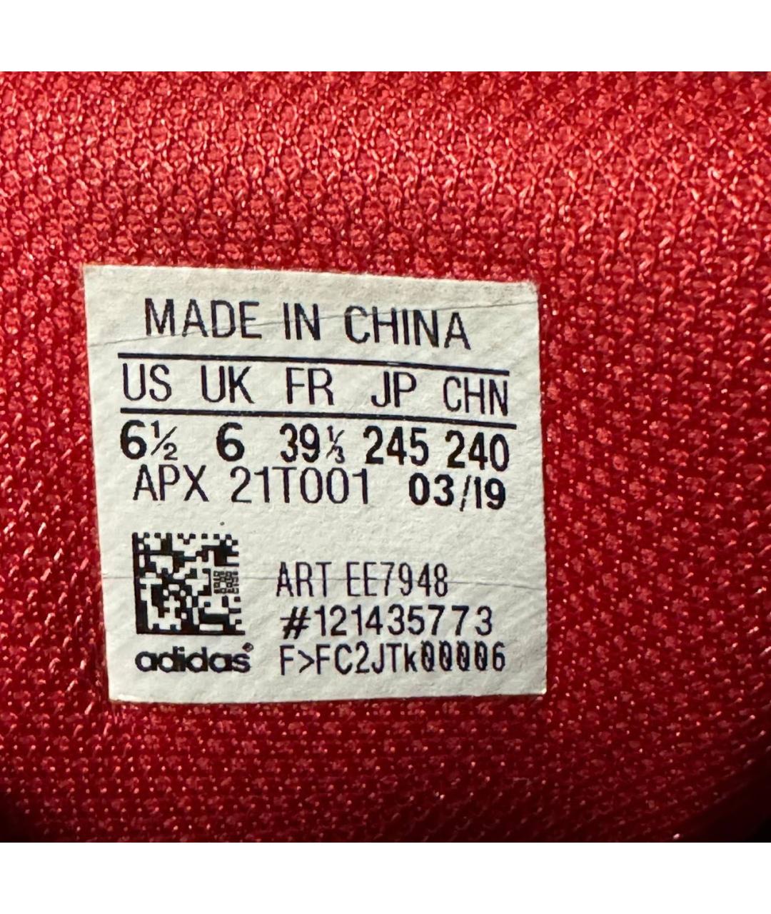 ADIDAS X RAF SIMONS Красные текстильные кроссовки, фото 6