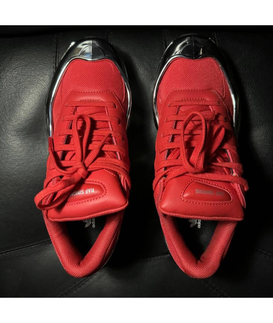 ADIDAS X RAF SIMONS Красные текстильные кроссовки, фото 7