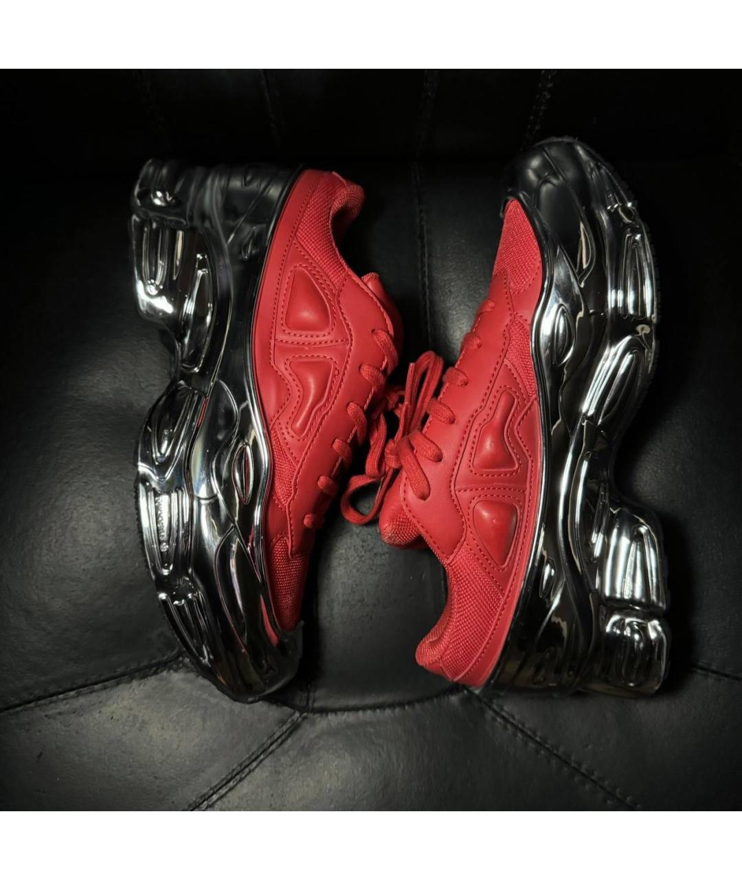 ADIDAS X RAF SIMONS Красные текстильные кроссовки, фото 4