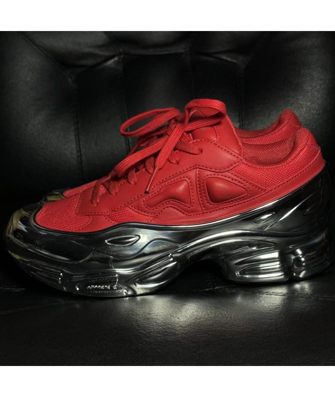 ADIDAS X RAF SIMONS Красные текстильные кроссовки, фото 3