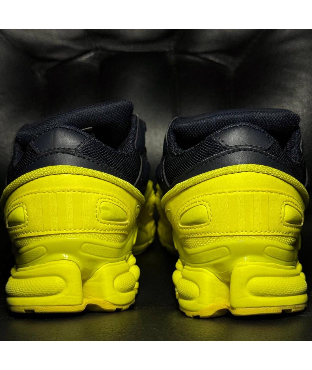 ADIDAS X RAF SIMONS Желтые текстильные низкие кроссовки / кеды, фото 2