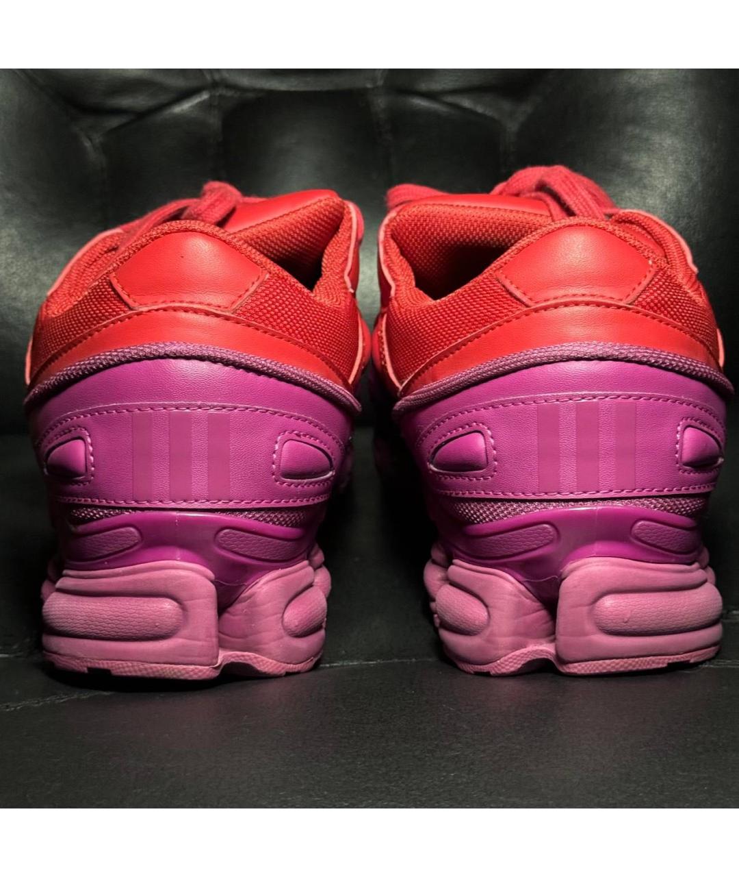 ADIDAS X RAF SIMONS Красные текстильные низкие кроссовки / кеды, фото 2