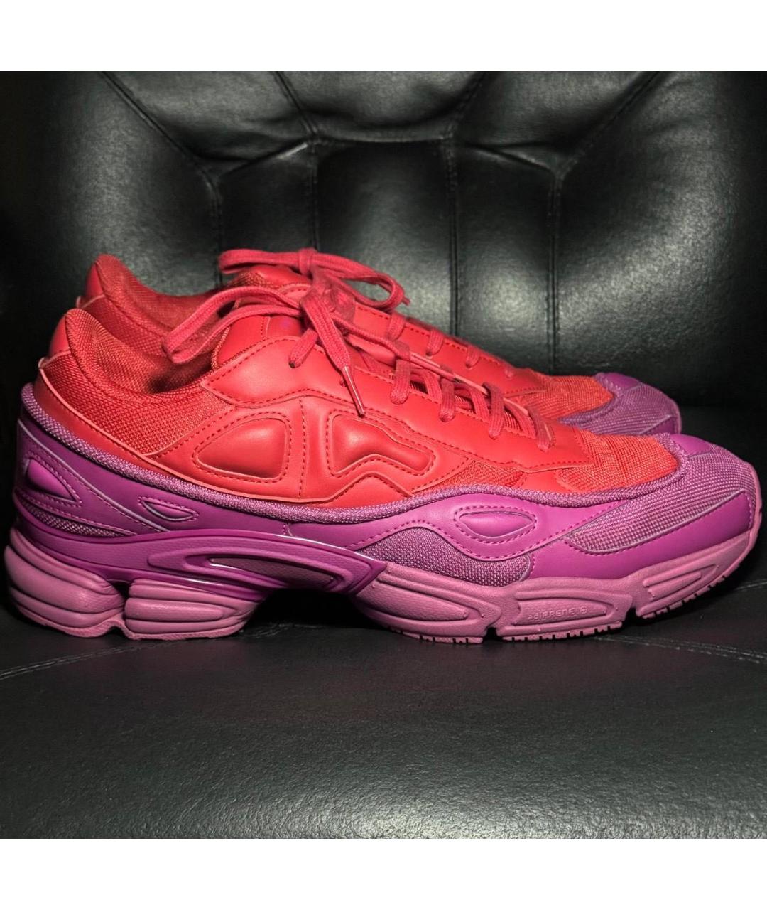 ADIDAS X RAF SIMONS Красные текстильные низкие кроссовки / кеды, фото 7