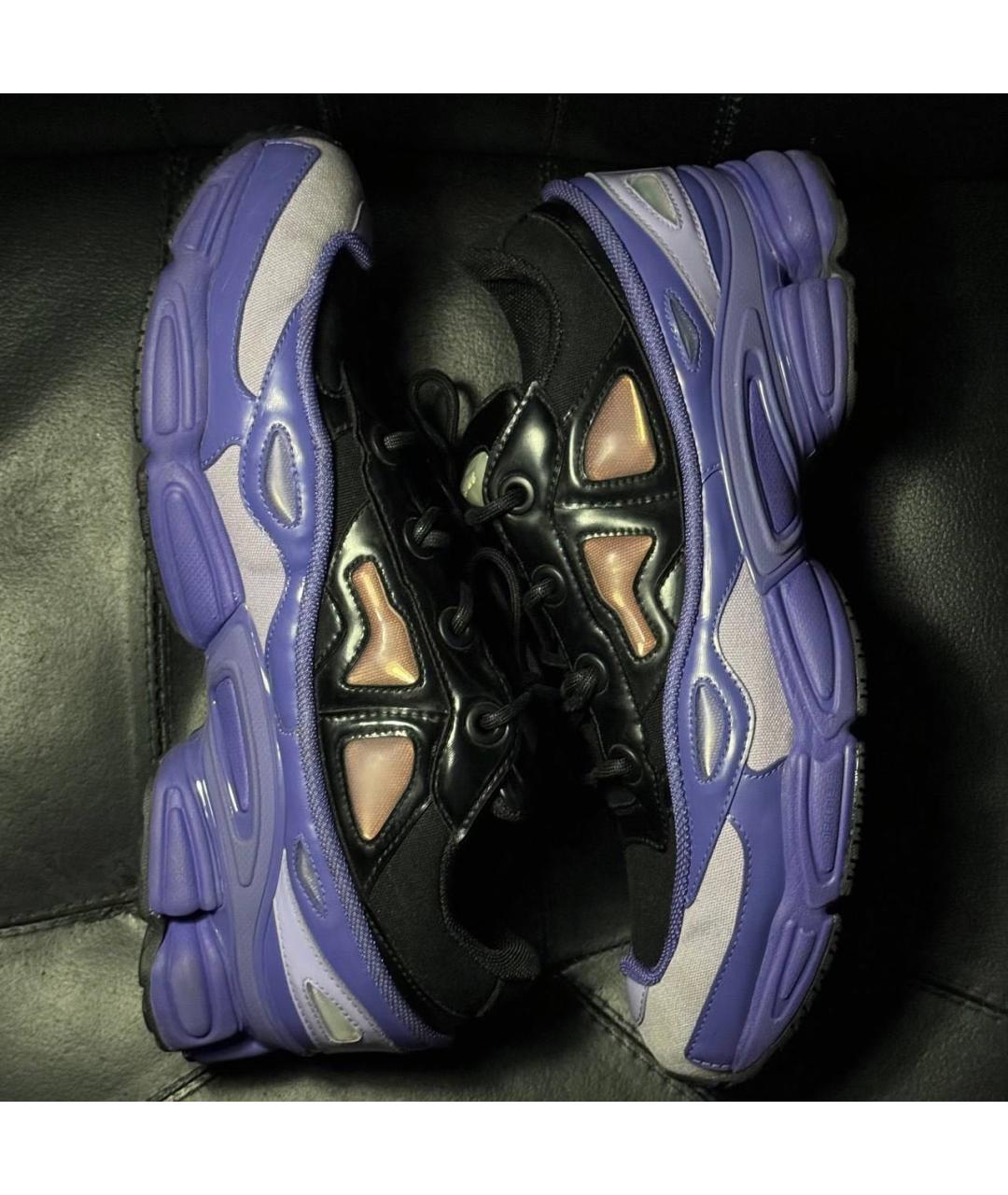 ADIDAS X RAF SIMONS Фиолетовые текстильные низкие кроссовки / кеды, фото 5