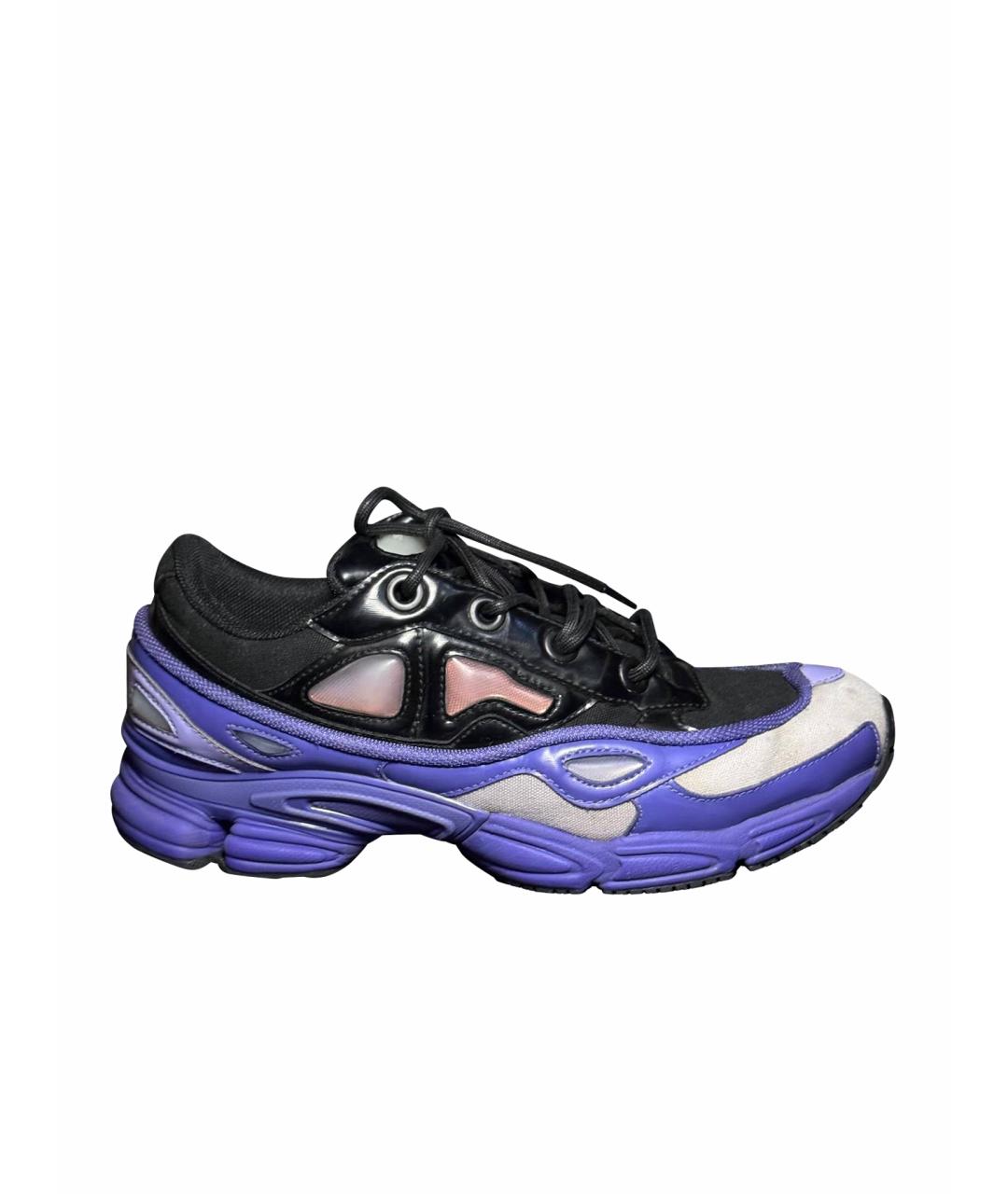 ADIDAS X RAF SIMONS Фиолетовые текстильные низкие кроссовки / кеды, фото 1