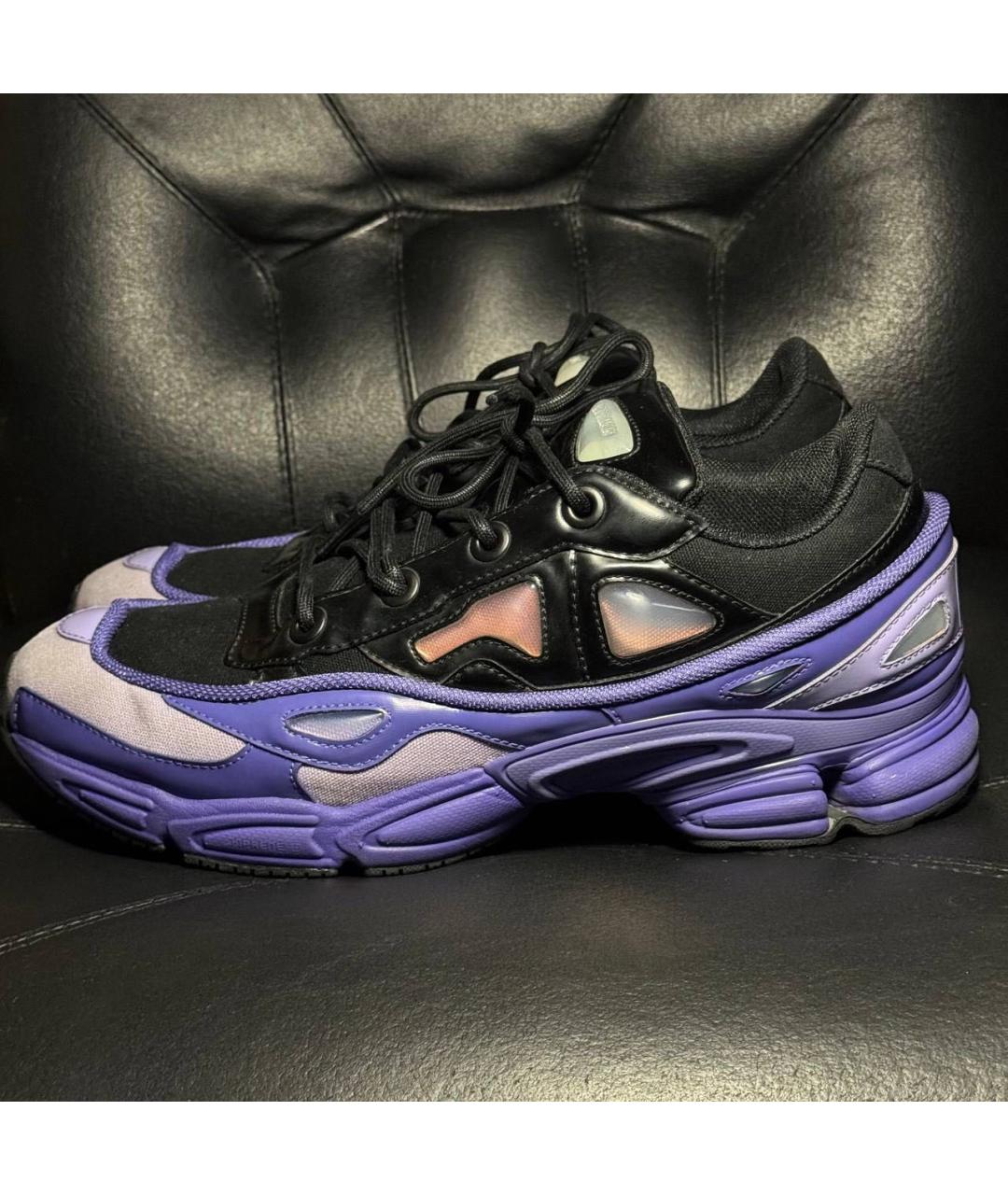 ADIDAS X RAF SIMONS Фиолетовые текстильные низкие кроссовки / кеды, фото 3