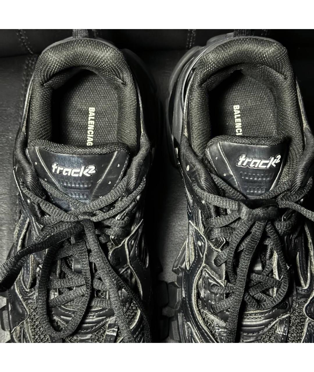 BALENCIAGA Черные текстильные низкие кроссовки / кеды, фото 7