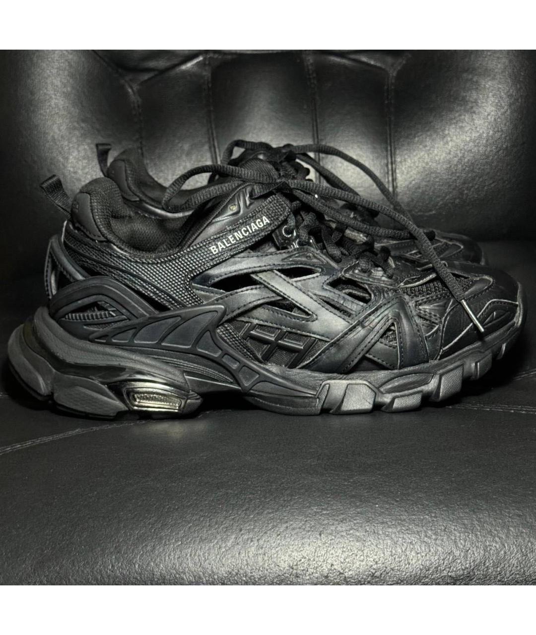 BALENCIAGA Черные текстильные низкие кроссовки / кеды, фото 9