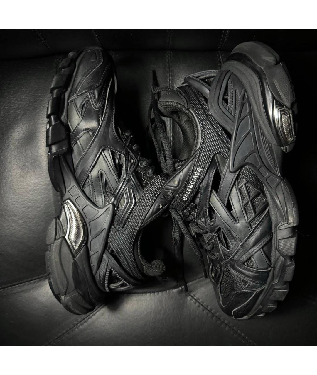 BALENCIAGA Черные текстильные кроссовки, фото 4