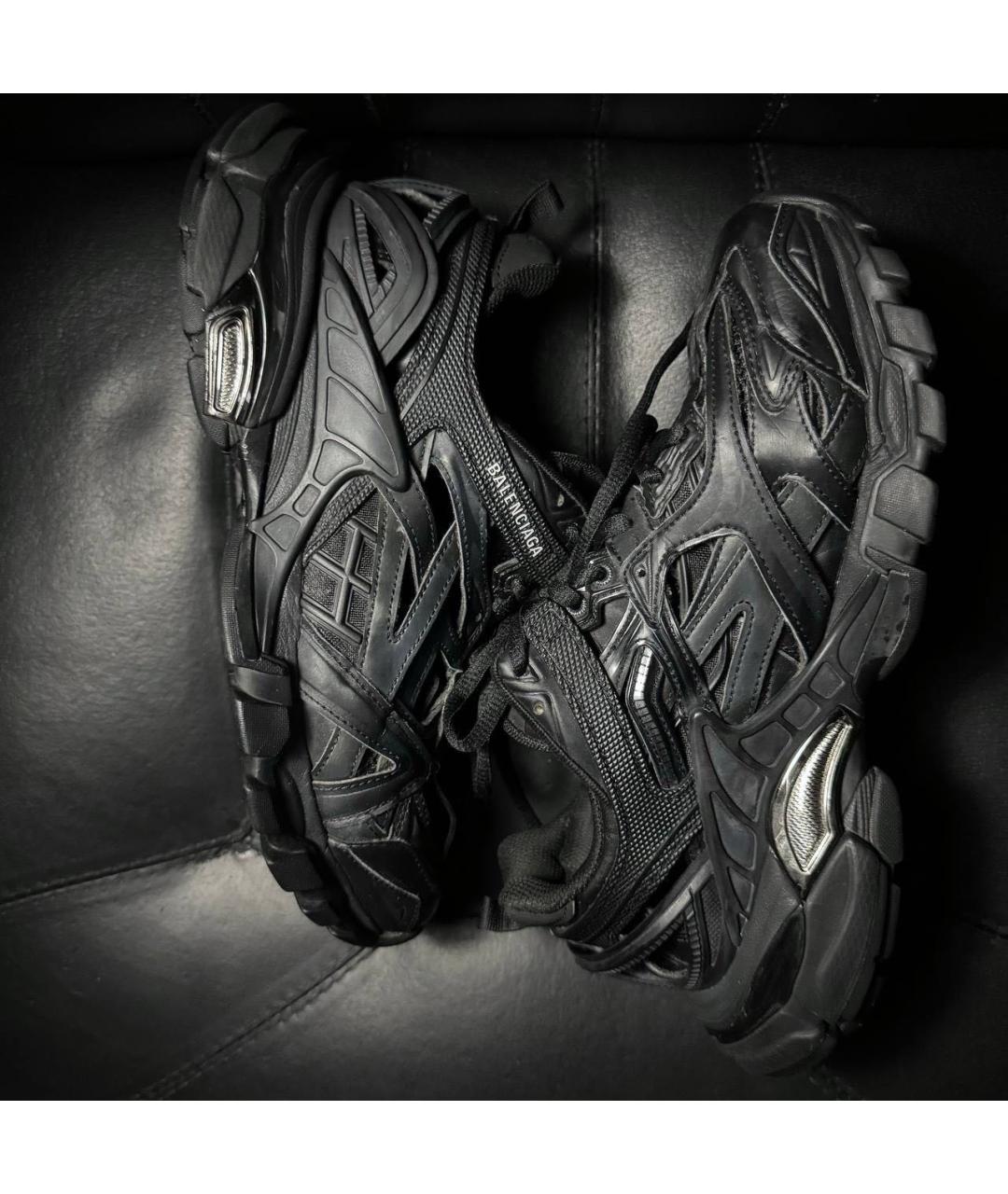 BALENCIAGA Черные текстильные кроссовки, фото 3