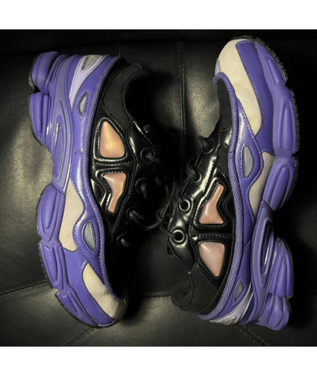 ADIDAS X RAF SIMONS Фиолетовые текстильные низкие кроссовки / кеды, фото 5