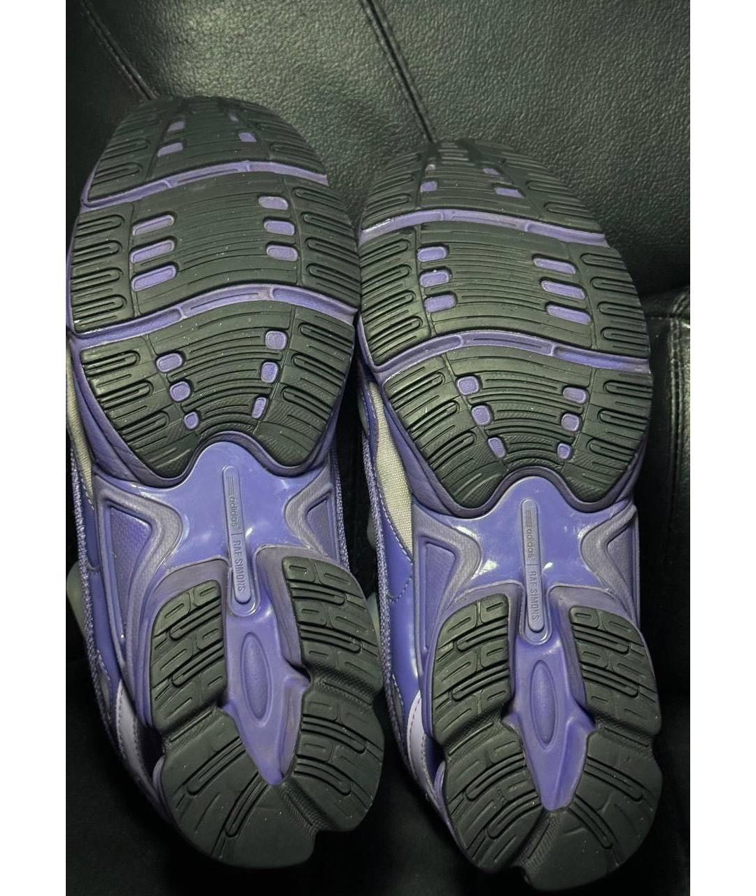 ADIDAS X RAF SIMONS Фиолетовые текстильные низкие кроссовки / кеды, фото 8