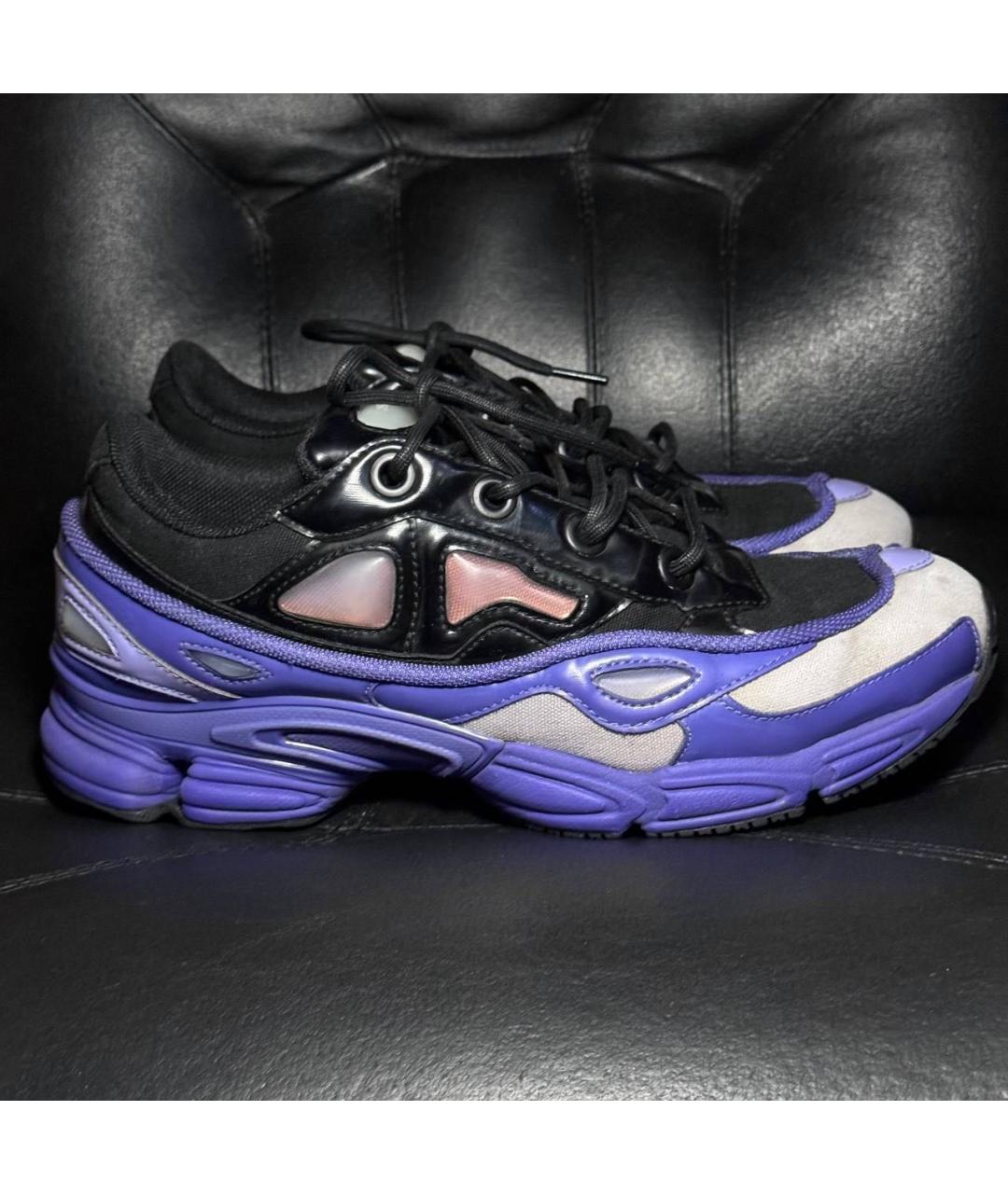 ADIDAS X RAF SIMONS Фиолетовые текстильные низкие кроссовки / кеды, фото 9