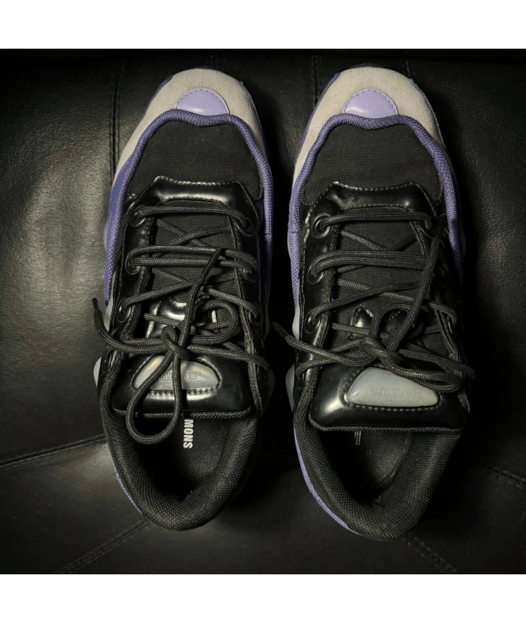 ADIDAS X RAF SIMONS Фиолетовые текстильные низкие кроссовки / кеды, фото 6