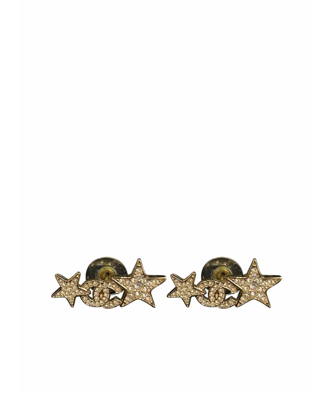 CHANEL Золотые серьги, фото 1