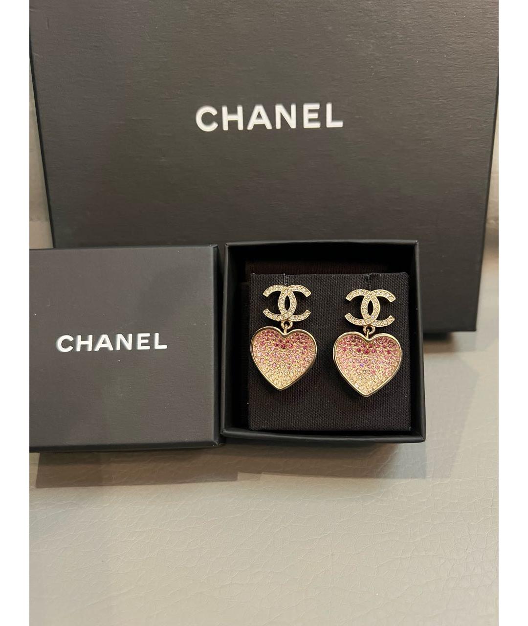 CHANEL Золотые серьги, фото 2