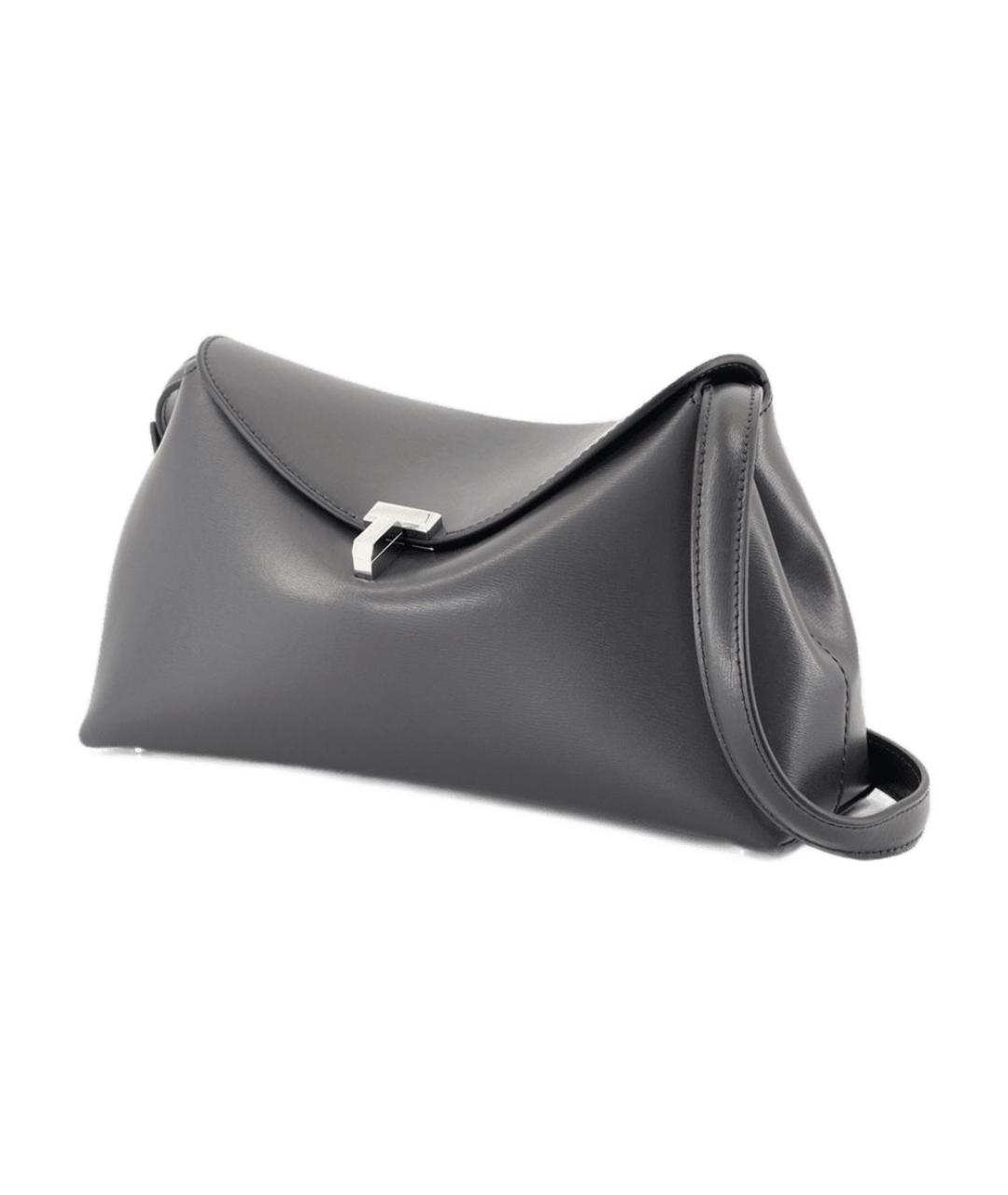 TOTEME Черная кожаная сумка через плечо, фото 2