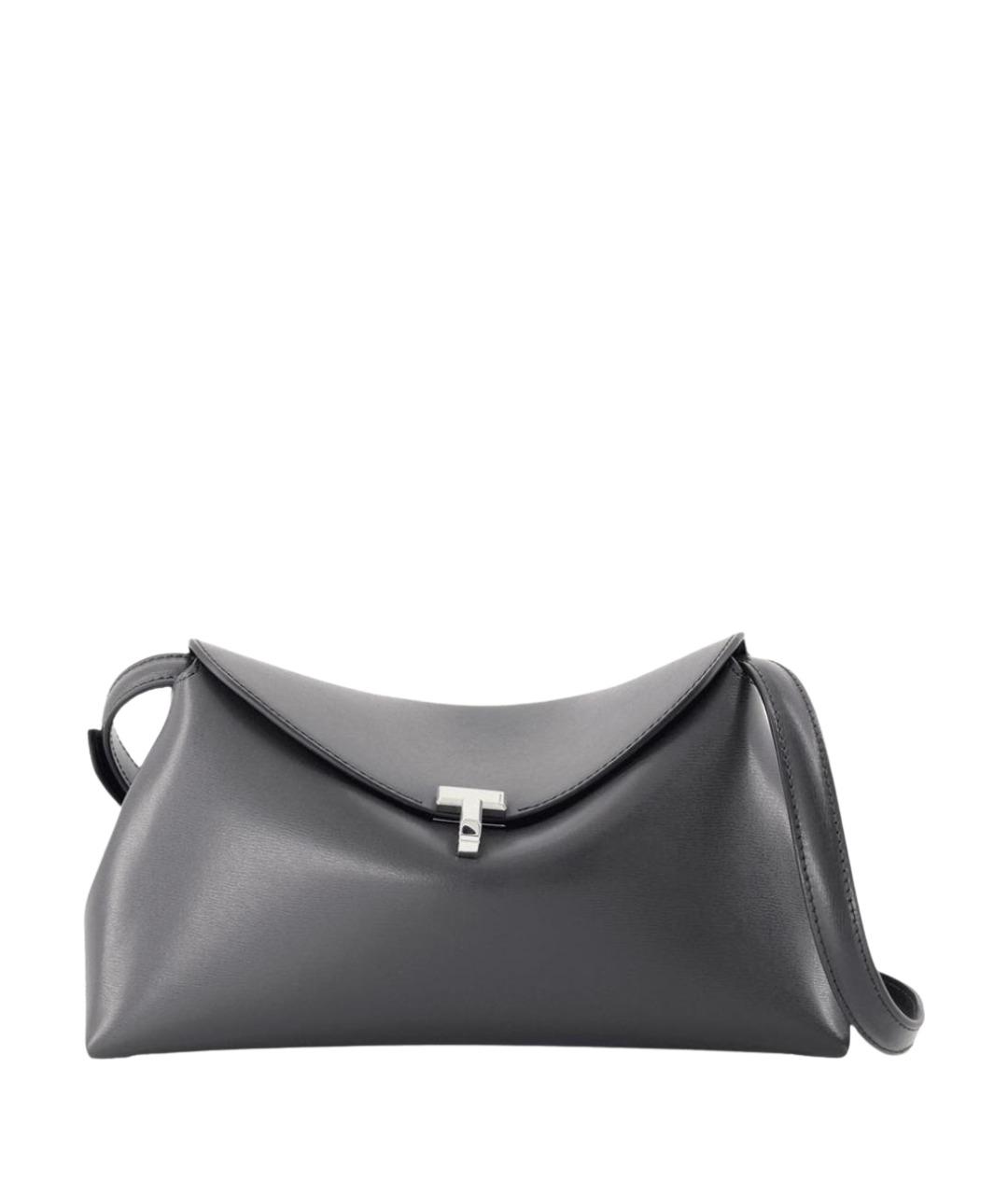 TOTEME Черная кожаная сумка через плечо, фото 1