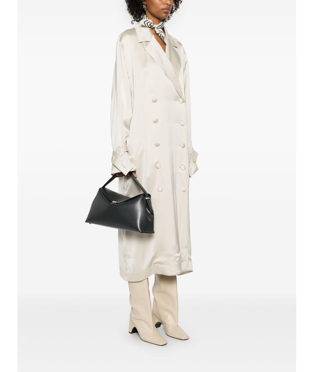 TOTEME Коричневая кожаная сумка через плечо, фото 5