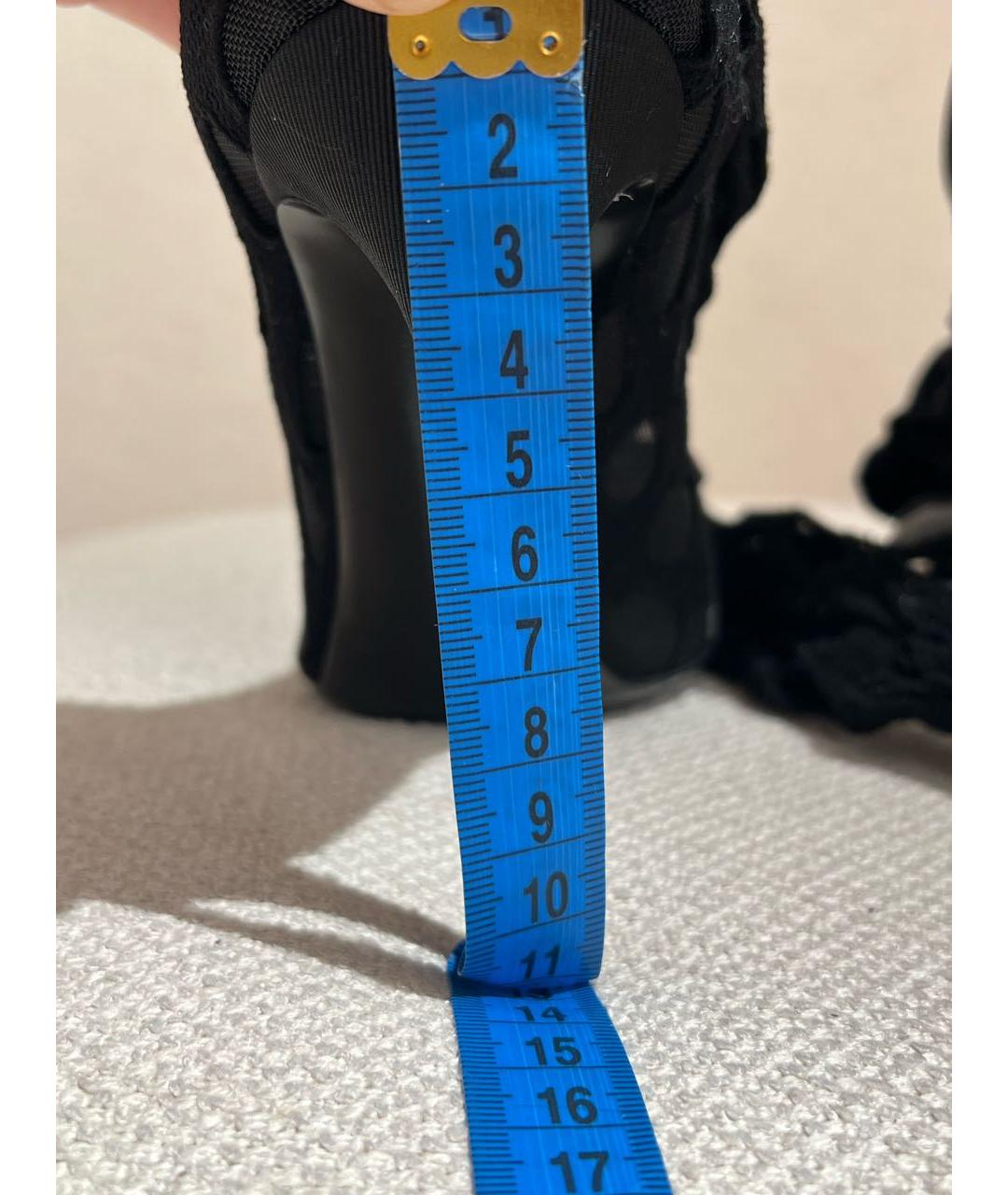 DOLCE&GABBANA Черные текстильные туфли, фото 7