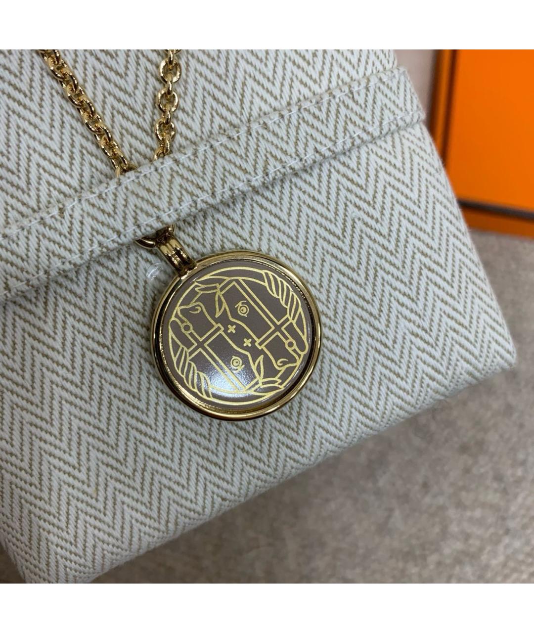 HERMES Золотое колье, фото 6