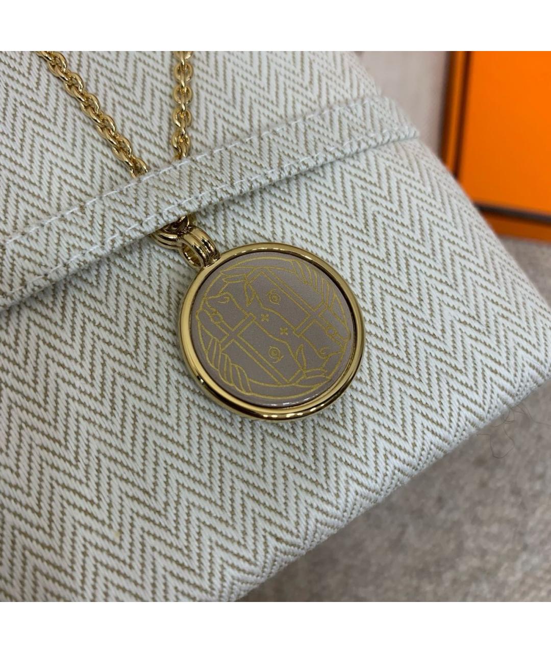 HERMES Золотое колье, фото 3