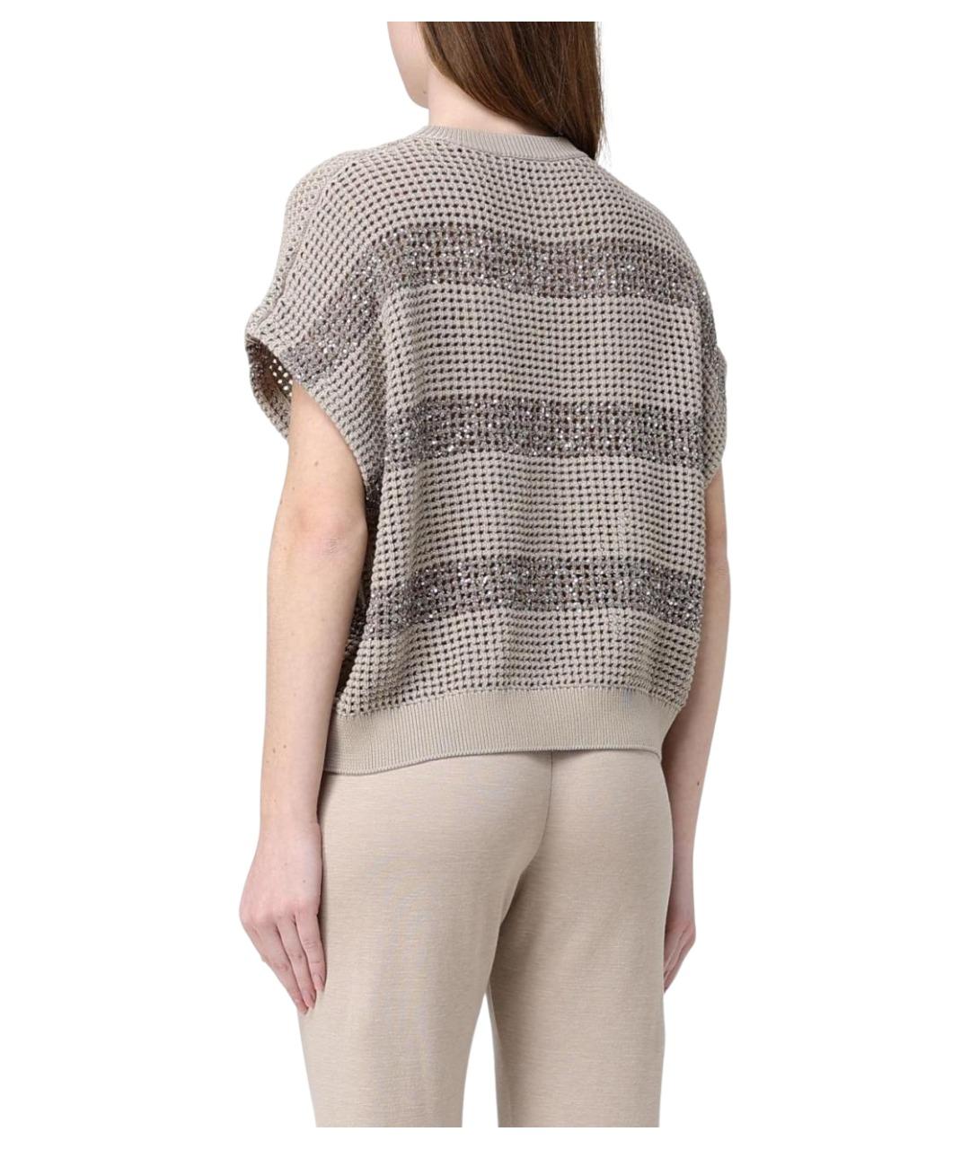 BRUNELLO CUCINELLI Мульти хлопковая футболка, фото 3