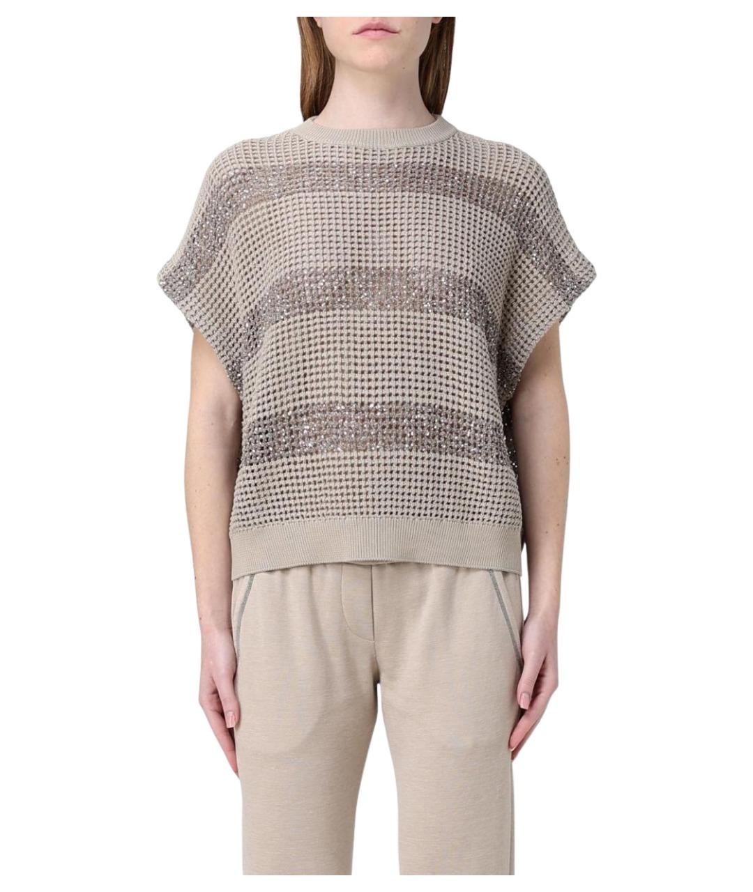 BRUNELLO CUCINELLI Мульти хлопковая футболка, фото 1