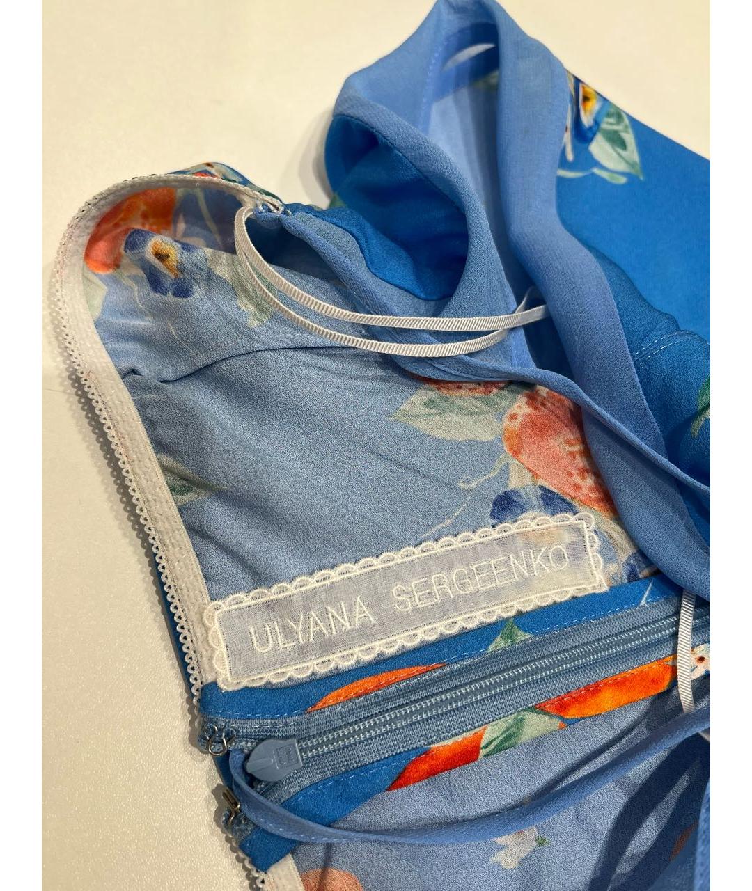 ULYANA SERGEENKO Мульти шелковая туника, фото 3