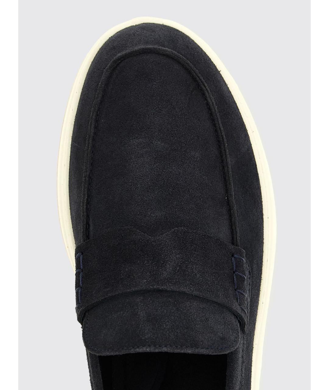 HOGAN Темно-синие замшевые лоферы, фото 4