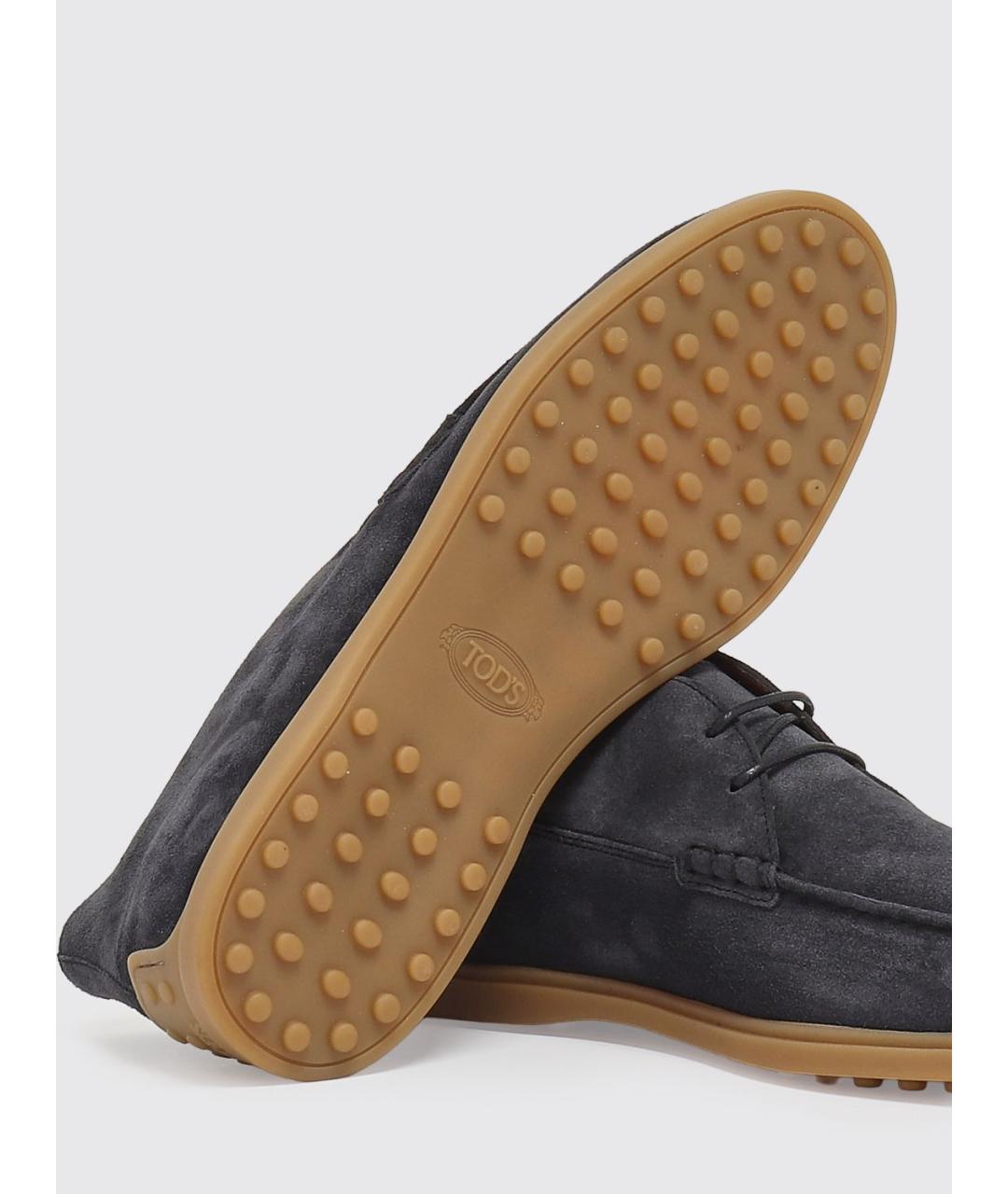 TOD'S Синие низкие ботинки, фото 4