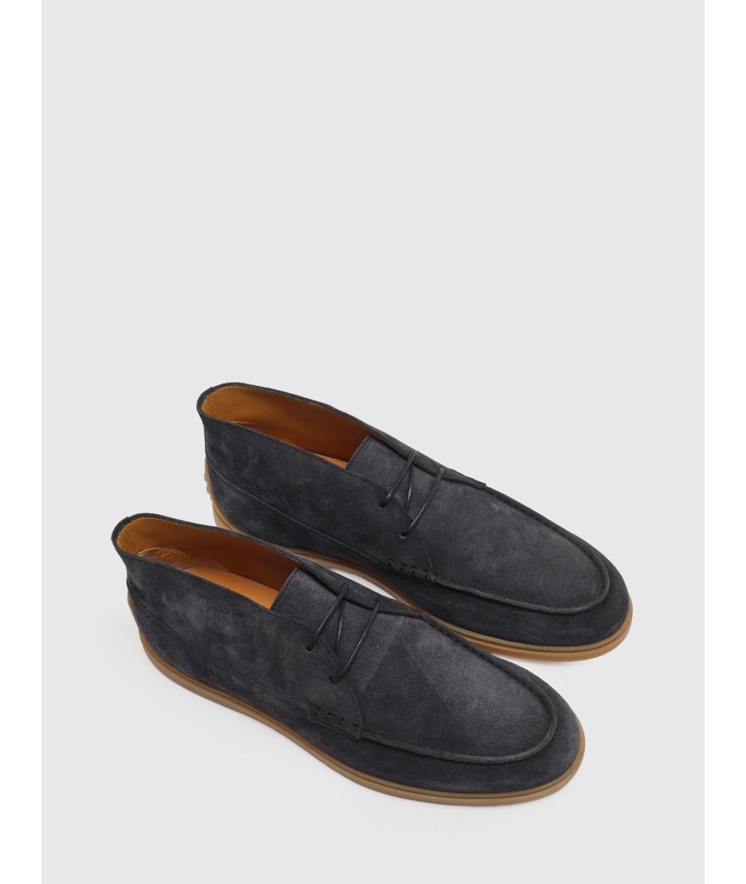 TOD'S Синие низкие ботинки, фото 2